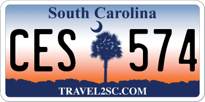 SC license plate CES574
