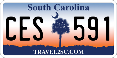 SC license plate CES591