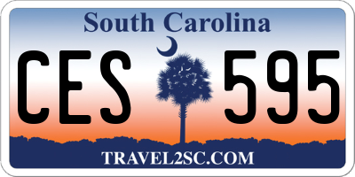 SC license plate CES595