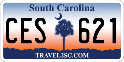 SC license plate CES621