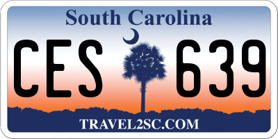 SC license plate CES639