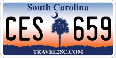 SC license plate CES659