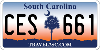 SC license plate CES661