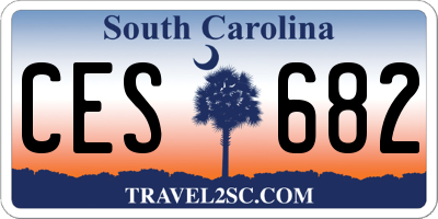 SC license plate CES682