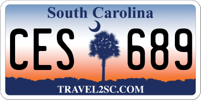 SC license plate CES689