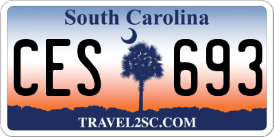 SC license plate CES693