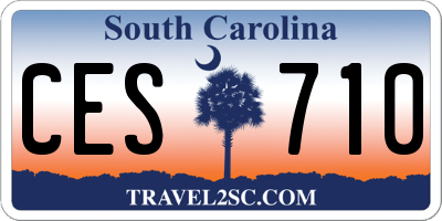 SC license plate CES710