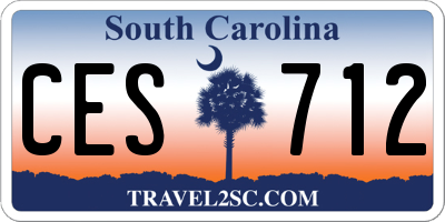 SC license plate CES712