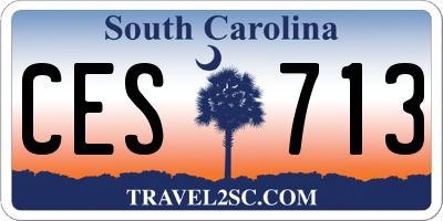SC license plate CES713