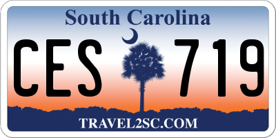 SC license plate CES719