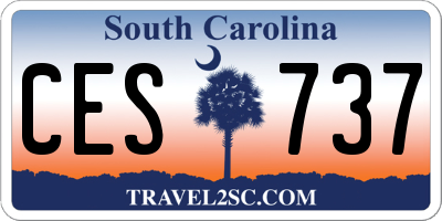 SC license plate CES737