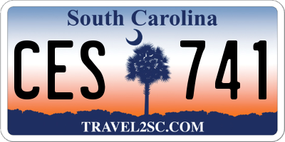 SC license plate CES741