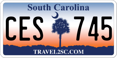 SC license plate CES745