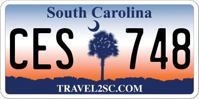 SC license plate CES748
