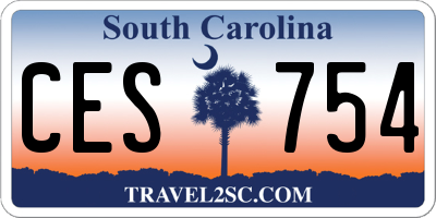 SC license plate CES754