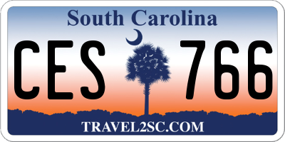 SC license plate CES766