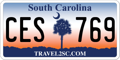 SC license plate CES769
