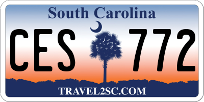 SC license plate CES772