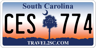 SC license plate CES774
