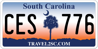 SC license plate CES776