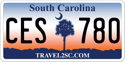 SC license plate CES780