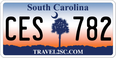 SC license plate CES782