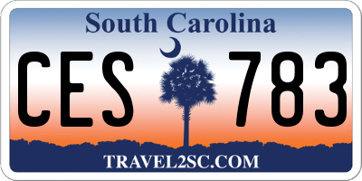 SC license plate CES783