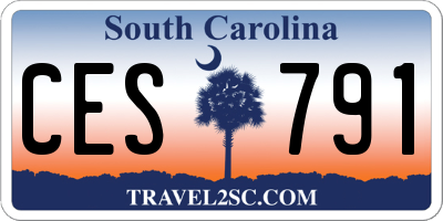 SC license plate CES791