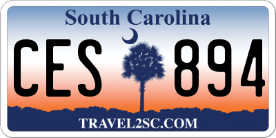 SC license plate CES894