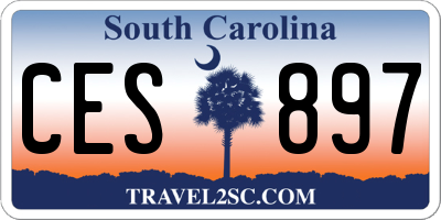 SC license plate CES897