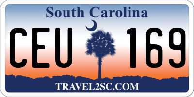 SC license plate CEU169