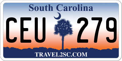 SC license plate CEU279
