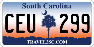 SC license plate CEU299