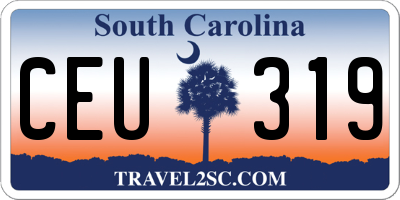 SC license plate CEU319