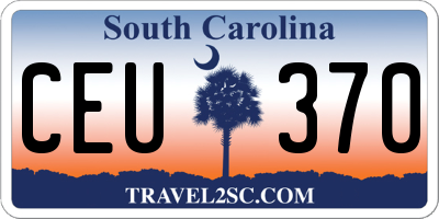 SC license plate CEU370