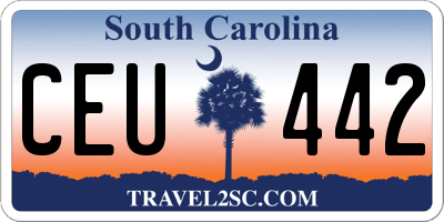 SC license plate CEU442