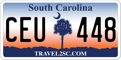 SC license plate CEU448