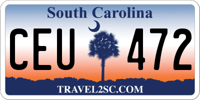 SC license plate CEU472