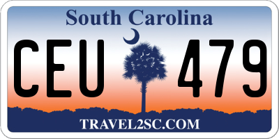 SC license plate CEU479