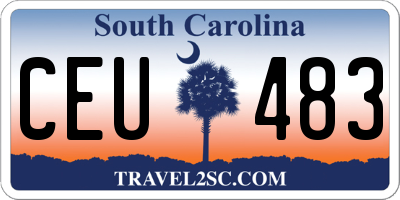 SC license plate CEU483