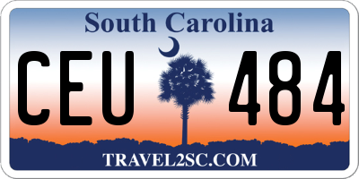 SC license plate CEU484