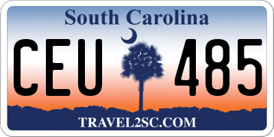 SC license plate CEU485