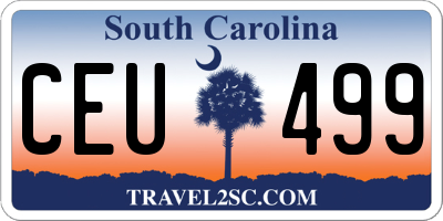 SC license plate CEU499