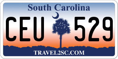 SC license plate CEU529