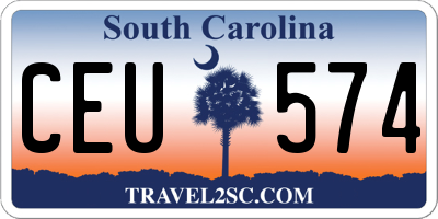 SC license plate CEU574