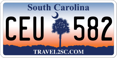 SC license plate CEU582