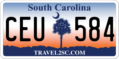 SC license plate CEU584