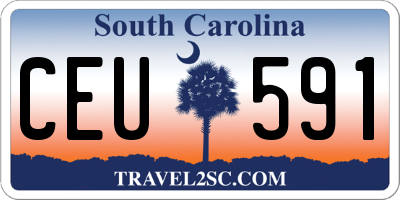 SC license plate CEU591