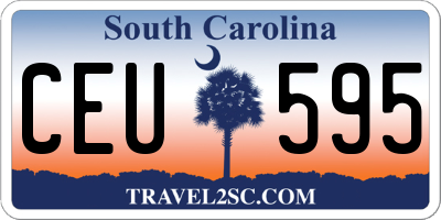 SC license plate CEU595