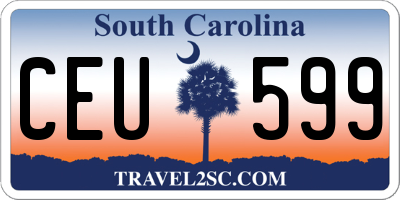 SC license plate CEU599